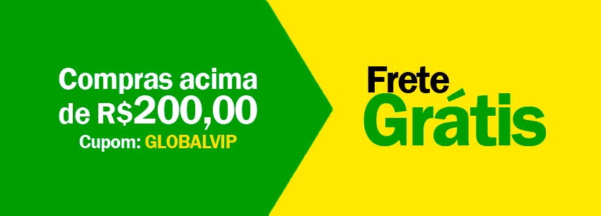 Frete grátis acima de R$200,00